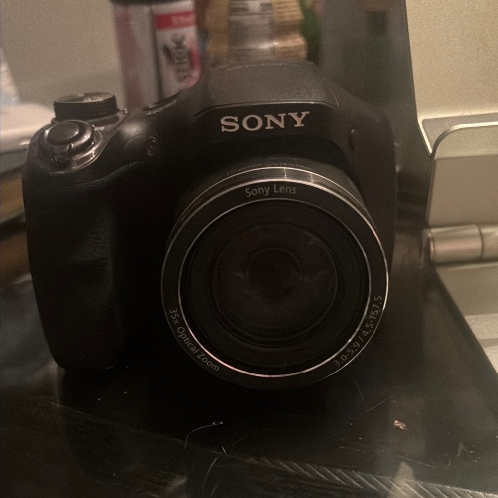Sony Black Digital Camera with Superzoom Lens